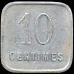 Jeton de 10 centimes de la Fédération Commerciale Industrielle de Dole (39100 - Jura) - revers