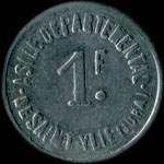 Jeton de 1 franc de l'Asile Départemental de Saint-Ylié à Dole (39100 - Jura) - avers