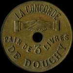 Jeton de 3 livres de La Concorde de Douchy � Douchy-les-Mines (59282 - Nord) - avers