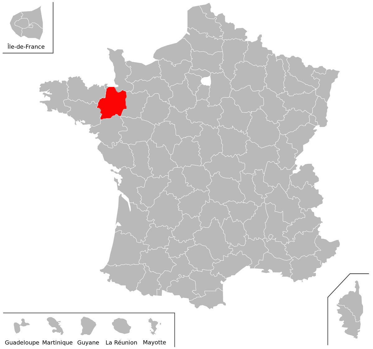Emplacement du département d'Ille-et-Vilaine (35) en grand format