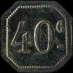 Jeton de 40 centimes Enghien Kursaal � Enghien-les-Bains (95880 - Val d'Oise) - revers
