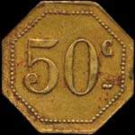 Jeton de 50 centimes du Grand Café de Paris à Epernay (51200 - Marne) - revers