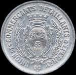 Jeton de 25 centimes 1922 aluminium de l'Union des Commerçants Détaillants d'Epernay (51200 - Marne) - avers