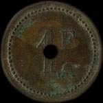 Jeton de 1 franc E.M.E. (Ecole Militaire Epinal) � Epinal (88000 - Vosges) - revers