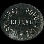 Jeton de Salade du Restaurant Populaire Epinal (88000 - Vosges) - avers
