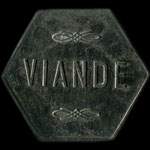 Jeton de Viande du Restaurant Populaire Epinal (88000 - Vosges) - revers