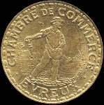 Jeton de 2 francs 1922 de la Chambre de Commerce d'Evreux (27000 - Eure) - avers