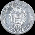 Jeton de 5 centimes 1922 de l'Union Commerciale et Industrielle de Falaise (14700 - Calvados) - avers