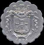 Jeton de 10 centimes 1921 de l'Union Commerciale et Industrielle de Falaise (14700 - Calvados) - avers