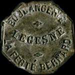 Jeton de 2 1/2 centimes de la Boulangerie Legesne � La Fert�-Bernard (72400 - Sarthe) - avers