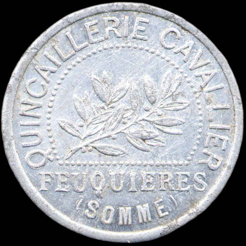 Jeton de 10 centimes type 2 de la Quincaillerie Cavallier � Feuqui�res (80210 - Somme) - avers