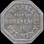 Jeton de 10 centimes des Boucheries de Firminy (42700 - Loire) - avers