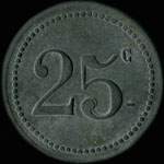 Jeton de 25 centimes de Parisiana Primerose à Firminy (42700 - Loire) - revers