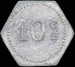 Jeton de 10 centimes de La Renaissance à Firminy (42700 - Loire) - revers