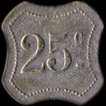 Jeton de 25 centimes �mis par le Patronage Jeanne-d'Arc � Fontenay-sous-Bois (94120 - Val-de-Marne) - revers