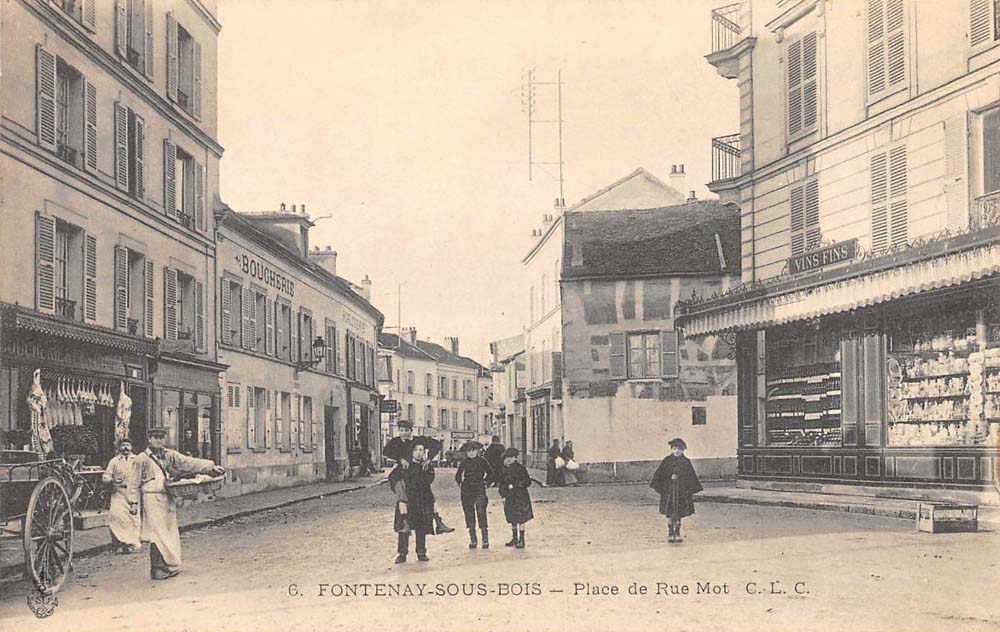 Fontenay-sous-Bois (94120 - Val-de-Marne) - Place de la Rue Mot