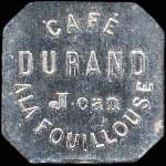 Jeton de 12 &frac12; centimes du Caf� Durand Jean � la Fouillouse (42480 - Loire) - avers