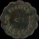 Jeton de 10 centimes émis par la Cantine Dherbecourt à Fourmies (59610 - Nord) - avers