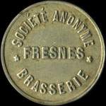 Jeton de 10 centimes �mis par la Soci�t� Anonyme Brasserie � Fresnes-sur-Escaut (59970 - Nord) - avers