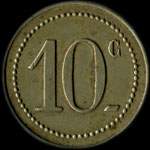 Jeton de 10 centimes �mis par la Soci�t� Anonyme Brasserie � Fresnes-sur-Escaut (59970 - Nord) - revers