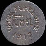 Jeton de 10 centimes 1917 de l'Union Fumeloise à Fumel (47500 - Lot-et-Garonne) - avers
