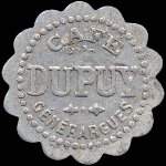 Jeton de 10 centimes du Caf� Dupuy � G�n�rargues (30140 - Gard) - avers