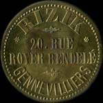 Jeton de 2 francs de Rizik - 20, rue Royer Bendel� � Gennevilliers (92230 - Hauts-de-Seine) - avers