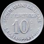 Jeton de 10 centimes de la Société Grand'Combienne d'Alimentation à La Grand-Combe (30110 - Gard) - avers