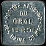 Jeton de 10 centimes de la Soci�t� Anonyme des Bains de Mer du Grau-du-Roi (30240 - Gard) - avers