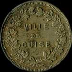 Jeton de pain du Bureau de Bienfaisance de la Ville de Guise (02120 - Aisne) - avers