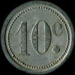 Jeton de 10 centimes 1921 de l'Union Commerciale de Guise (02120 - Aisne) - revers