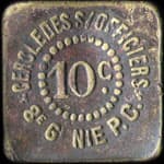 Jeton de n�cessit� de 10 centimes �mis par le Cercle des Sous-Officiers du 8e&nbsp;G�nie P.C. - avers