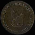 Jeton de 5 centimes de la Manufacture de Broderies M�caniques Julien Daltroff � Harly (02100 - Aisne) - avers