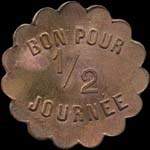 Jeton de 4,50 francs n° 1358 de la Société d'Affrètements au Havre (76550 - Seine-Maritime) - revers