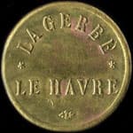 Jeton de 5 centimes de La Gerbe - Le Havre (76550 - Seine-Maritime) - avers