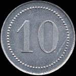 Jeton de 10 centimes des Tréfileries et Laminoirs du Havre (76550 - Seine-Maritime) - revers