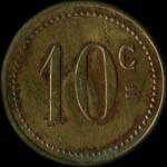 Jeton de 10 centimes de La Gerbe - Le Havre (76550 - Seine-Maritime) - revers