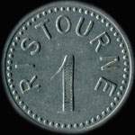 Jeton de 1 ristourne de Hempempont - M.B � Hem (59510 - Nord) - revers
