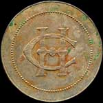 Jeton de 5 francs du Casino de Hendaye (64700 - Pyr�n�es-Atlantique) - avers