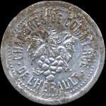 Jeton de 5 centimes 1921-1924 des Chambres de Commerce de l'Hérault (34 - Département) - avers