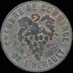 Jeton de 5 centimes de la Chambre de Commerce de l'Hérault (34 - Département) - avers