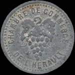 Jeton de 10 centimes de la Chambre de Commerce de l'Hérault (34 - Département) - avers