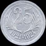 Jeton de 25 centimes 1921-1924 des Chambres de Commerce de l'H�rault (34 - D�partement) - revers