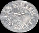 Jeton de 12 1/2 centimes du Caf� Duplanil � l'Horme (42152 - Loire) - avers