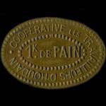 Jeton de 1 kg de pain de la Coop�rative des Travailleurs d'Houdain (62150 - Pas-de-Calais) - revers