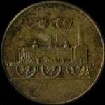 Jeton de 5 centimes �mis par la Gare d'Is-sur-Tille (21120 - C�te-d'Or) - avers