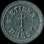 Jeton de 10 centimes �mis par Saint-Etienne d'Issy � Issy-les-Moulineaux (92130 - Hauts-de-Seine) - avers