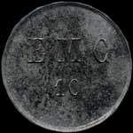Jeton de 10 centimes �mis par EMC - Maison d'Apprentis - Ivry � Ivry-sur-Seine (94200 - Val-de-Marne) - revers