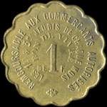 Jeton de 1 franc �mis par la Soci�t� Anonyme des Forges Laminoirs et Aci�ries - Ivry � Ivry-sur-Seine (94200 - Val-de-Marne) - revers