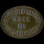 Jeton de 35 centimes du Mess des Sous-Officiers du 107e Régiment d'Infanterie - avers